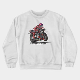 Drawing of MotoGP No 12 Maverick Vinales Crewneck Sweatshirt